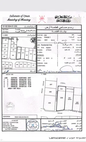 Residential Land for Sale in Muscat Ruwi