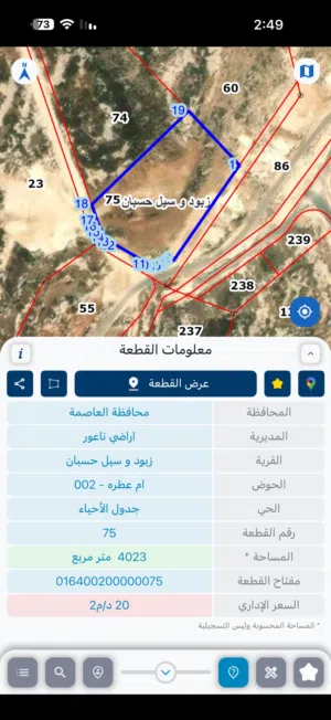 Mixed Use Land for Sale in Amman Naour