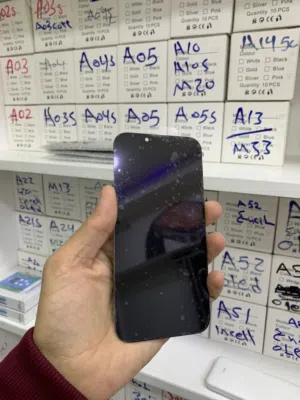 شاشة ايفون 13 برو اصلية ( مغيرة الزجاجة الخارجية ) Original Screen iPhone 13 Pro change Glass only