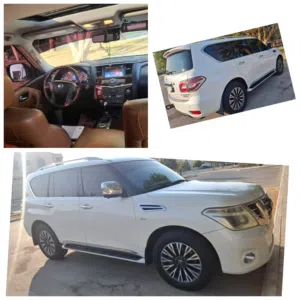 2016 Nissan Patrol Platinum V8 GCC White Full Option