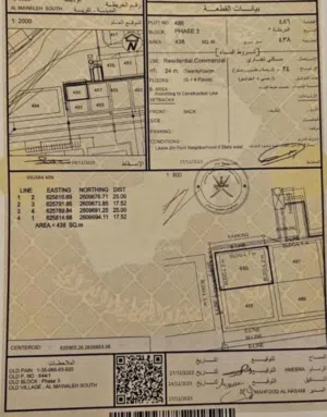 Commercial Land for Sale in Muscat Al Mawaleh
