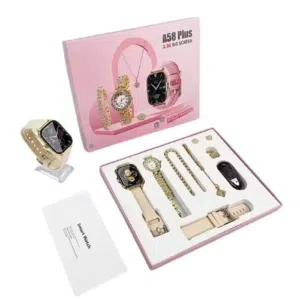ساعة A58 مع اكسسوارات هدية احصل على هدية مميزة ومتكاملة مع بوكس الهدايا النسائي  1×6