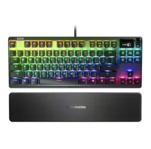 Pre-Owned SteelSeries Apex Pro TKL Mechanical Switches Gaming Keyboard with OLED Smart Display used
