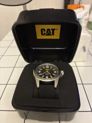 Unused CAT Men’s Watch – Black/Yellow – Excellent Condition