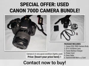 Canon 700d for sale