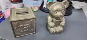 sliver plated piggy bank