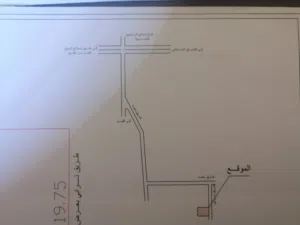 500متر للبيع وادي ربيع