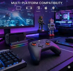 كنترولر من Gamesir قابل للارتباط مع كافة الاجهزة (PC, XBOX, PlayStation, ) و حتى الهواتف
