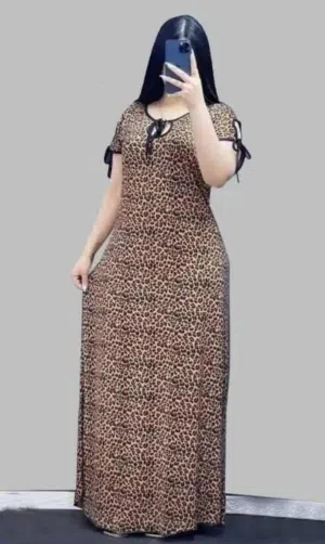 دشداشة طويلة جلد النمر