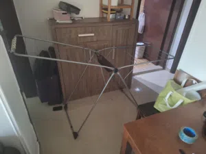 Laundry Hanger Stainless Steel with storage area for clothe pins