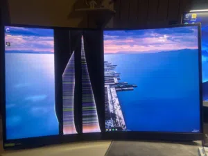 شاشة سامسونج 2k 240hz va 0.5ms curved 27inch منحنية مكسوره للبيع تفاصيل ف الوصف