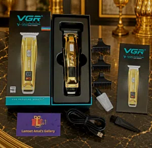 ماكينة حلاقة احترافية VGR V-127 مع بكج متكامل لكل احتياجاتك