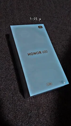 HONOR 600 Lite 5G  256 جيجا  8 رام  الجهاز جديد غير مستعمل نفس اللون الي في الصورة   للبيع السعر 200