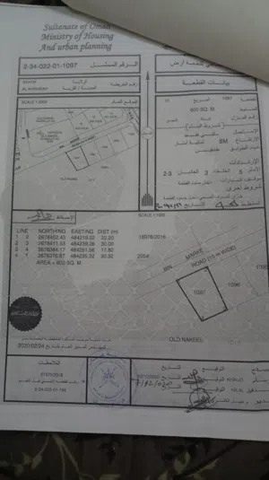Residential Land for Sale in Al Batinah Saham