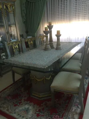 طقم سفرة خشب زان شغل لبنان