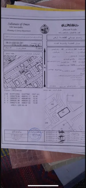 Commercial Land for Sale in Al Batinah Sohar