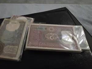 old indian currency bundle
