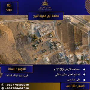 Residential Land for Sale in Salt Al Saro