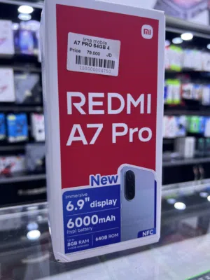 REDMI A7pro (64GB/4RAM) متوفر جديد كلين داخل ليما موبايل كفاله الوكيل الرسمي متوفر داخل لفرعين