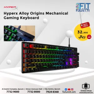 HyperX Alloy Origins - Mechanical Gaming Keyboard, Software-Controlled Light & Macro Customization,