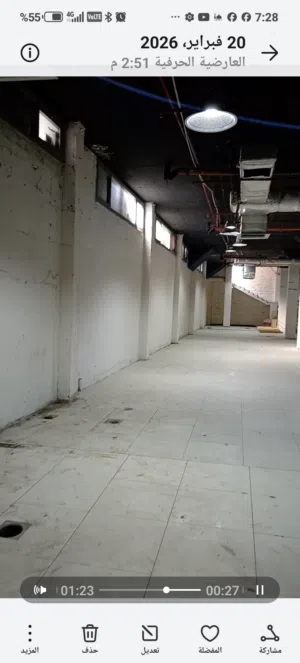 للإيجار محل مكييف يصلح منجرة 130م و65متر سندره في الري