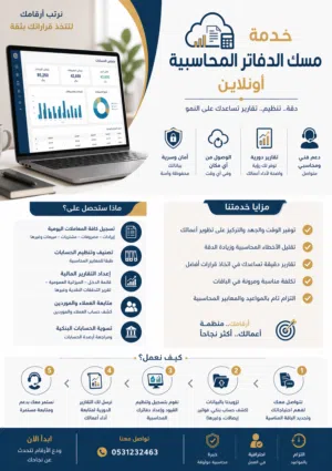محاسب مالي جزئي بخبرة وكفاءة عالية لخدمة منشأتك باحتراف
