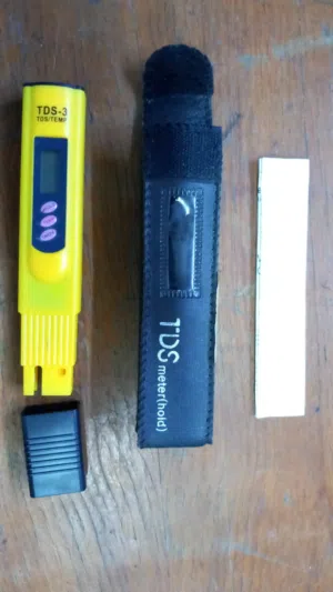 جهاز TDS لفحص الماء TDS Meter،   فهو يُستخدم لقياس نسبة الأملاح والمعادن الذائبة
