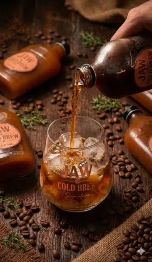 JAW COLD BREW AND HIBISCUS جاو كولد برو و كركردية