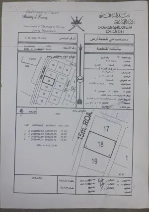 ارض للبيع في ولاية المصنع برج ال خميس