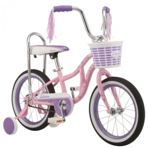 الدراجة الهوائية الامريكية ماركة  Schwinn 16" Bloom Kid's Bike with Training Wheels, Pink