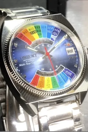 Rare model New Orient Perpetual Calendar Automatic Mechanical Watch نموذج نادر من ساعة اورينت
