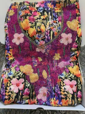 مخور  حرير إيطالي  شغل يدوي