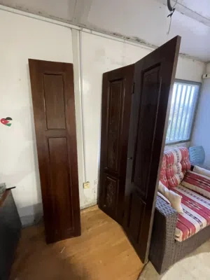 بابين سحاب خشب جديد وكاله خشب زان