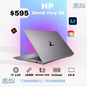 لابتوب Hp Zbook G8 Fury بمعالج i7 11H وكرت شاشه NVIDIA 4GB