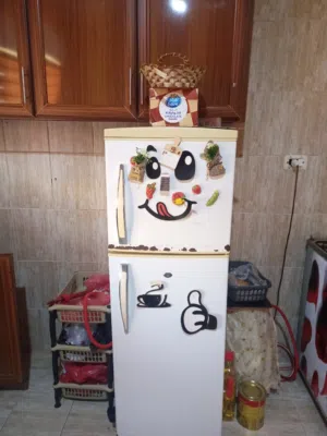 تلاجة وغاز بحالة جيدة للبيع