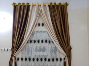 ستائر وبردات فاخر من الاخر بجميع الالوان واشكال المختلفه
