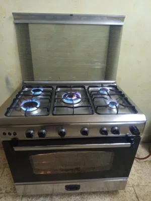 فرن غاز خمس عيون ستانلس استيل يونيون فخم
