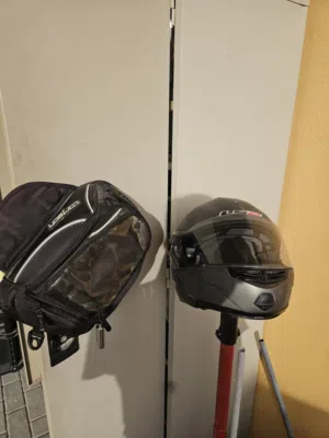 used ls2 helmet XL with magnetic tankbag