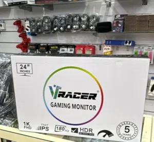 شاشة vracer للبيع شاشة 180hz  1920x1080  مشاكل لي فيها مكسور وتجي ويها  واير و نظارات جيمنج