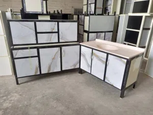 كاونترات المنيوم مترونص مع ملحق مترونص وسنك مترو20