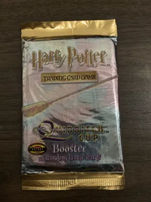 Vintage Harry Potter TCG: Quidditch Cup Booster Pack (2001) - Factory Sealed