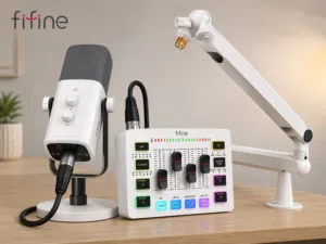 للبيع طقم FIFINE احترافي (أبيض)