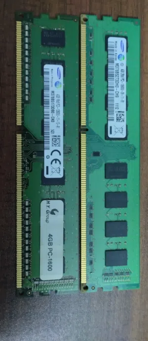 طقم رامات 4+4,ddr3 سرعة1600