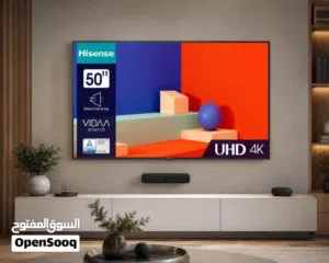 شاشة هايسنس 50 بوصة جديدة بالكرتونة سعرها الاصلي 290 بدي ابيعها 230