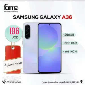 Samsung Galaxy A36 5G الجديد سامسونج  3 6 a 36 ايه galaxy  samsung اقل سعر في المملكة كفالة
