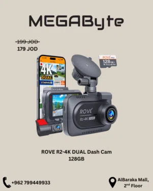 ROVE R2-4K DUAL Dash Cam 128GB -NEW -MEGAByte
