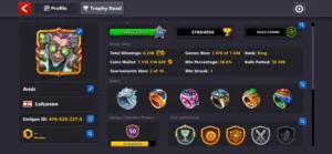 8BP ACCOUNT lvl 135 WITH 16 LEGENDARIES