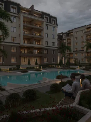 شقة بأرقي احياء مدينة العبور كمبوند lake house