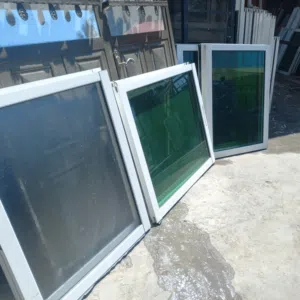 شبابيك المنيوم بحال الوكاله ارتفاع  متر عرض متر ونص