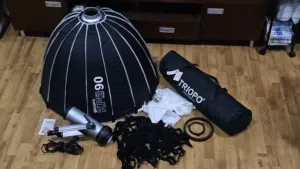 videolight with softbox BD 100